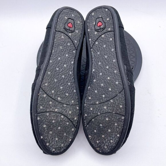 Bobs from Skechers Shoes Womens 8.5 Push- Peace and Love Flats Black Low - Picture 6 of 9